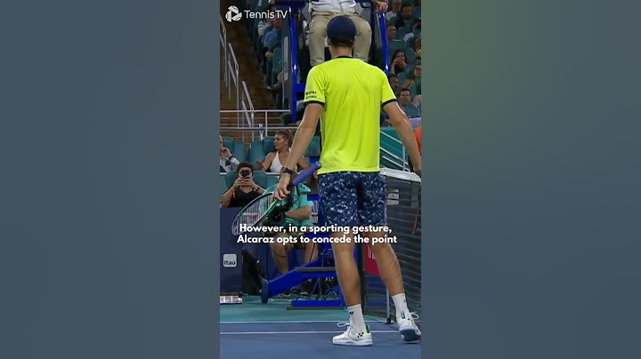 Carlos Alcaraz Brilliant Sportsmanship!