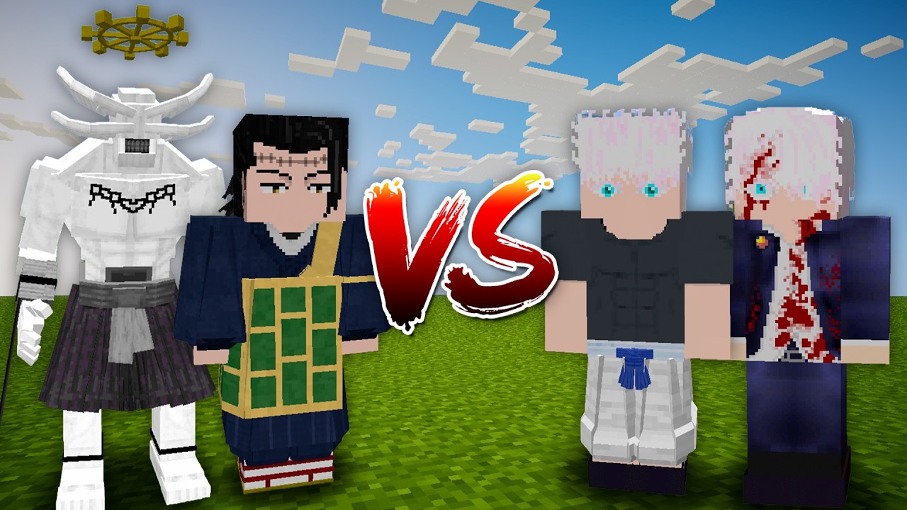 Kenjaku and Mahoraga vs Satoru Gojo