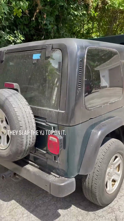 DOES A JEEP WRANGLER YJ HARDTOP FIT ON A TJ #shhorts #shorts #short #jeep #wrangler #tj #yj