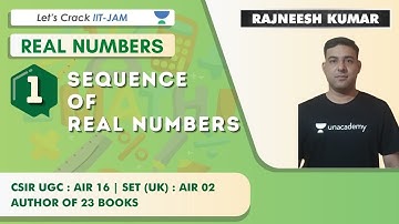 Sequence of Real Numbers | Part-1 | Maths for IIT JAM 2021 | Rajneesh Kumar