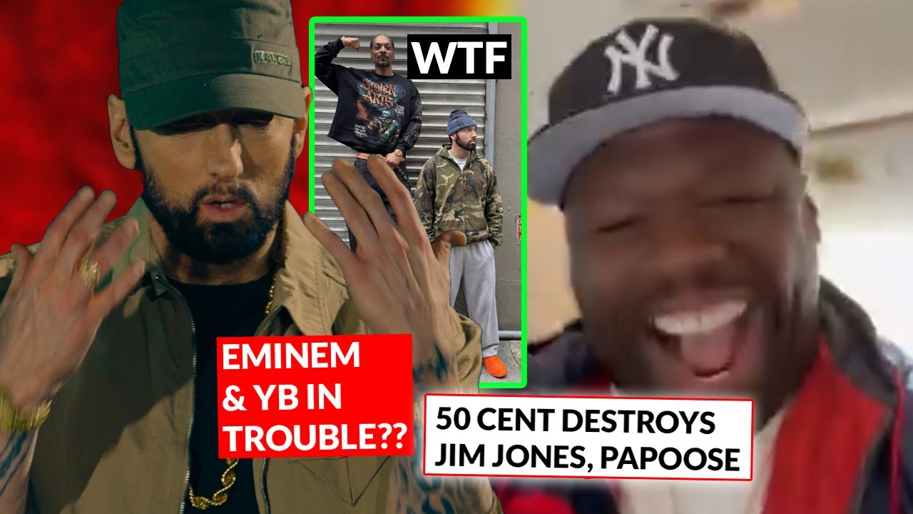 50 Cent DISSES Jim Jones Papoose 😂 Snoop’s Eminem “Photos” Sparks Theories, Eminem & YB In Trouble??
