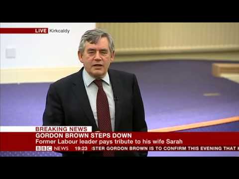 Gordon Brown steps down from parliament