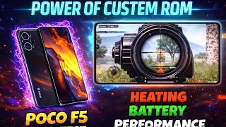POCO F5 Custom ROM Gaming Test | Stable 90FPS on BGMI /MIUI ZK A13 BASED 