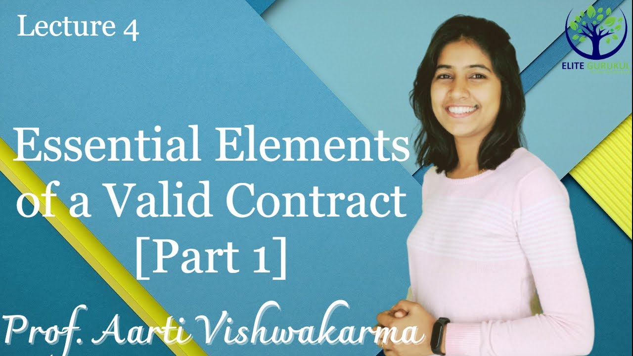 4 elements of contract