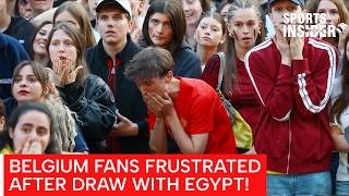 BELGIUM SHOCK DRAW: Belgium Fans in Brussels React as Egypt Hold Belgium to 1-1 World Cup Draw| AD1Z