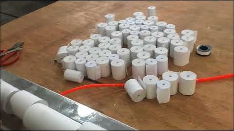 Coreless thermal paper roll Slitting and rewinding machine