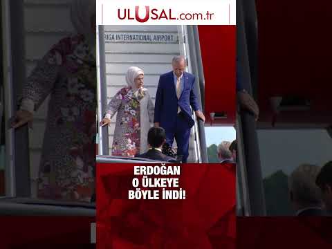 Erdoğan, NATO Zirvesi'nin yapılacağı Litvanya'nın başkenti Vilnius'a geldi #erdoğan #keşfet #shorts