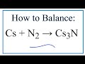 Balancing Chemical Equations