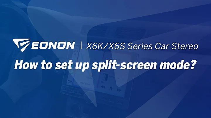How to set up split-screen mode? | Eonon X6K/X6S Series Android 13 Car Stereo