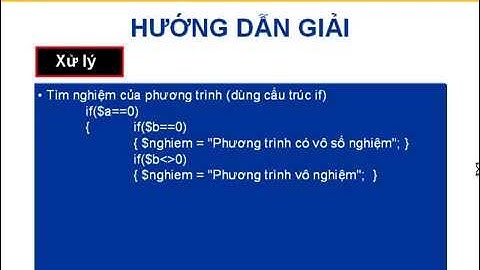 Hướng dẫn tạo trang giải phương trình bậc nhất bằng PHP