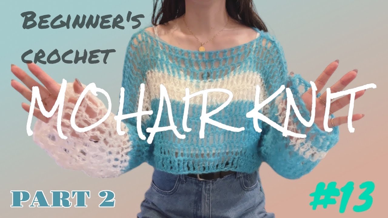 Part 2: A super easy crochet knit top that's easy to knit! - YouTube