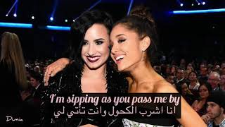 Met him last night - Demi Lovato ft. Ariana Grande - Lyrics / مترجم