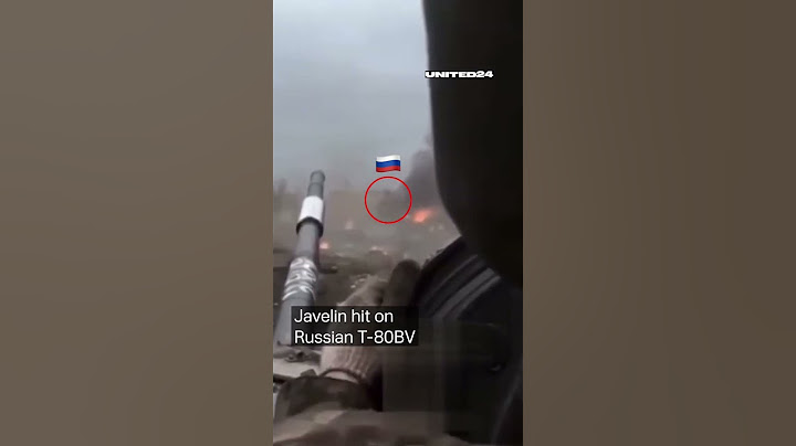 🇺🇦Javelin hit on 🇷🇺 T-80BV tank. Russian occupier filmed the destruction of his accomplices #shorts