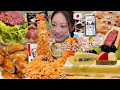 【モッパン日記】約4年間交際した彼とお別れして、ついに新生活スタート😇🏠💔ぼっち引っ越しパーティー開催です🎊🍰🍗