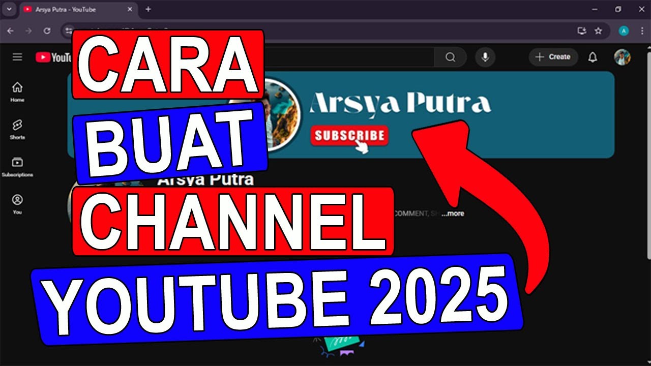 Cara Membuat Channel Youtube Terbaru 2025 di PC/KOMPUTER/LAPTOP Untuk Pemula 