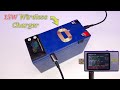 Diy 12v 160wh lithium battery with builtin 15w wireless charger and 39w typec pd30 qc40 module