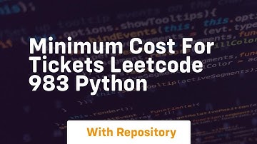 minimum cost for tickets leetcode 983 python