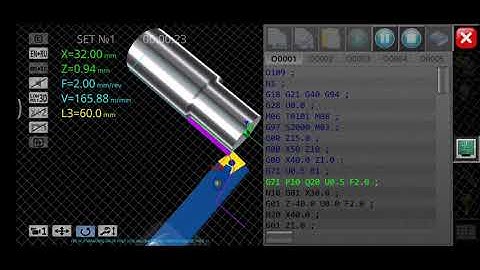 VISUALISING CNC TURNING CYCLE(G71 CYCLE) with CODE