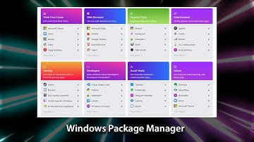 The Official Windows Package Manager - It