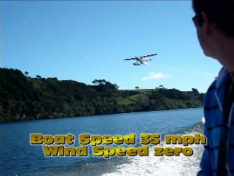 Thunder Tiger Cessna 177 Cardinal on Floats using a TT F-91s Four Stroke engine turning an APC 14x8 Prop with a model weight of 9.5lb. We are flying off a 16...