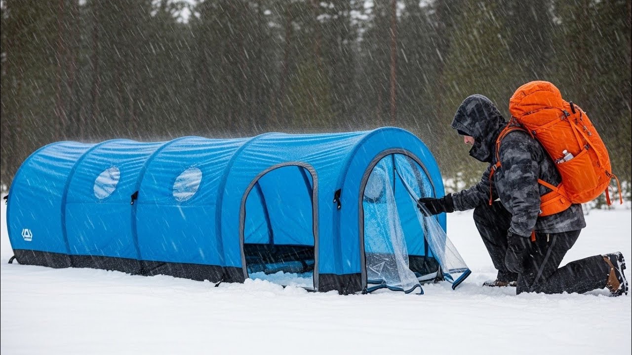 Camping in Heavy Rain & Crazy Thunderstorm ⚡ | Struggling to Build a Shelter in the Wild