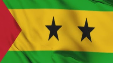 São Tomé and Príncipe Flag Waving Animation / free 4k stock footage