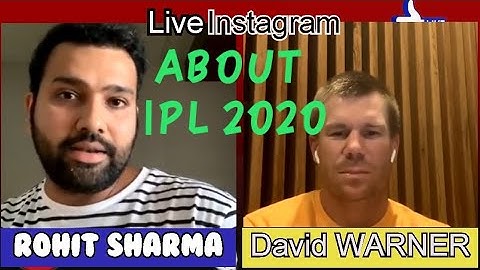 Full Instagram LIVE | Rohit Sharma and David Warner | instagram live conversation