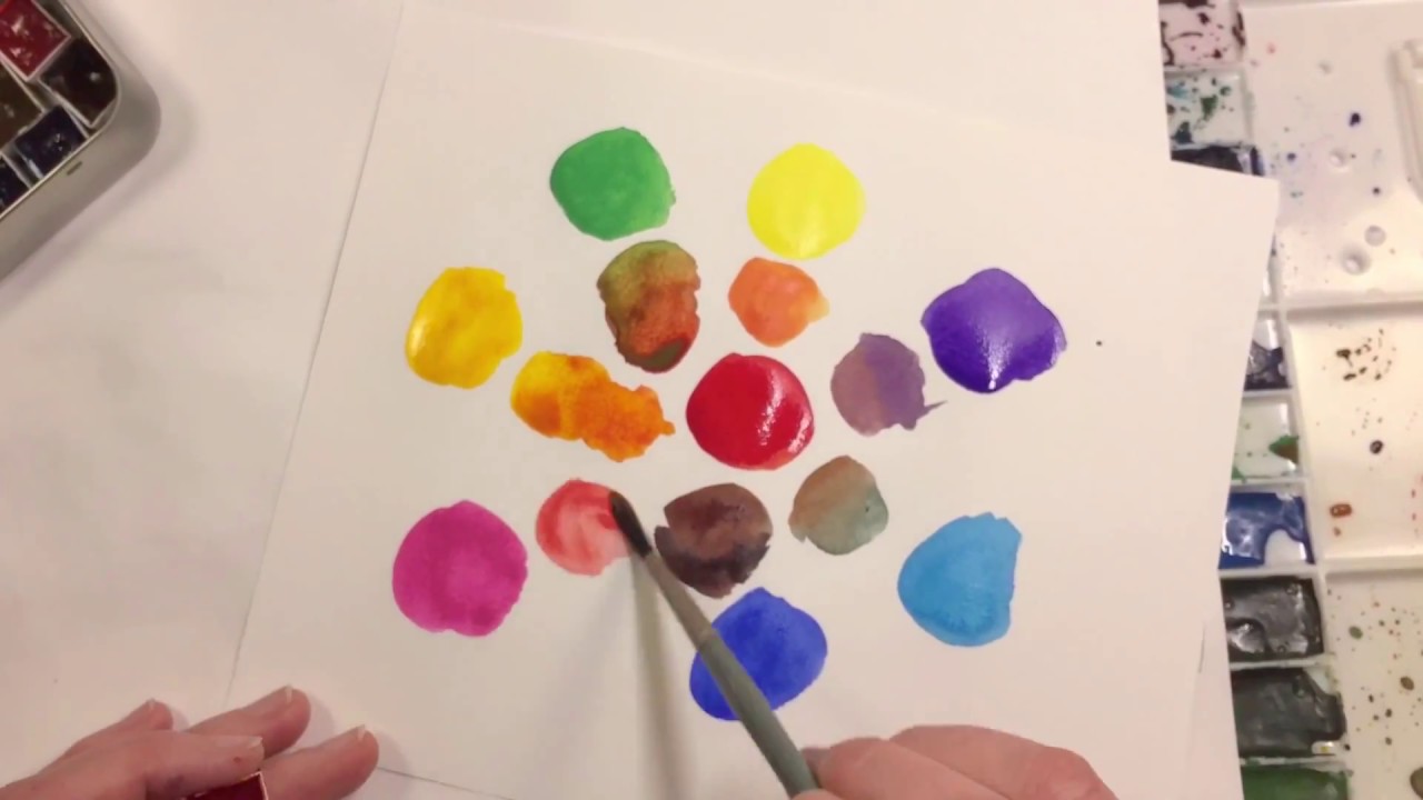 Having a Play with DaVinci Alizarin Gold watercolor- Is it a mixing color?