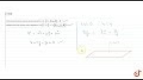 JEE MAINS 2018 Show that the plane whose vector equation is ` vec rdot( hat i+2 hat j= hat k)=3`...
