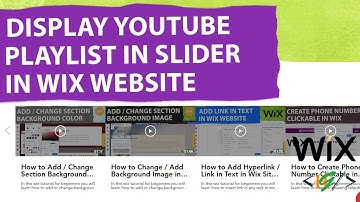 How to Add Youtube Playlist Videos in Slider Format in Wix Website