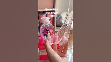 NO GLUE Clear Slime!? 🫧🤍 #slime #shorts