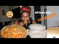 African/Nigerian Food MUKBANG: First Ogbona in14years + Message to My Men