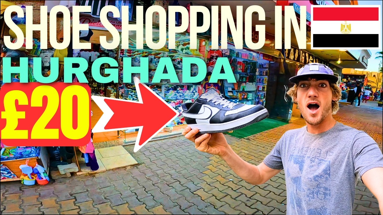 Exploring Fake Shops in Hurghada: Shoes for Only £???🤯(YOU HAVE TO COME HERE!!) ‼️ALSO BIG NEWS‼️