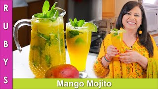 New! Refreshing Drink Idea for Iftar Ramdan 2021 Mango Mojito Recipe in Urdu Hindi  RKK