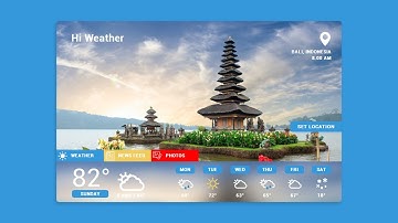 Designing a Modern Flat Desktop Application of a Weather Forecast in C# VB NET [free source code]