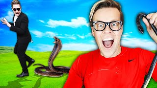 GIANT SNAKE PRANK on Rebecca's Best Friend! (Spending 24 HOURS Surprising Tricks on Crush Challenge)