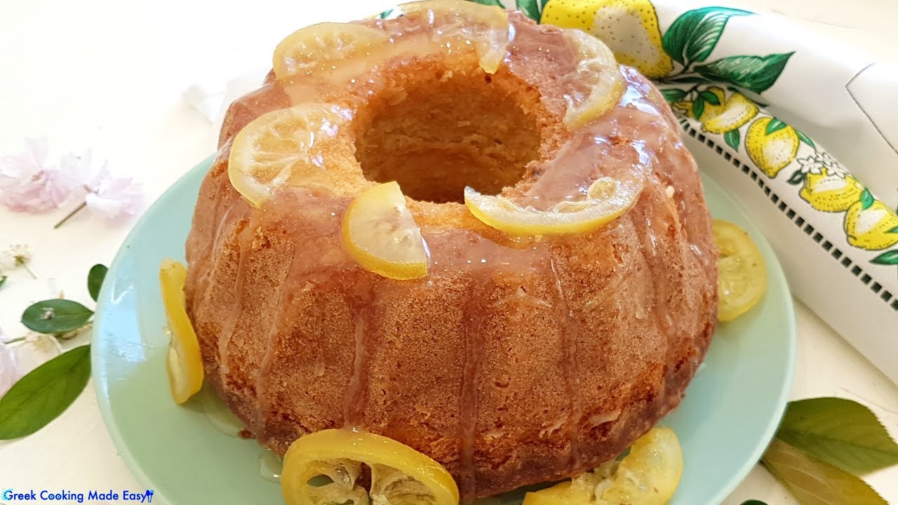 Lemon Cake Greek Style - Κέικ Λεμονιού | Greek Cooking Made Easy