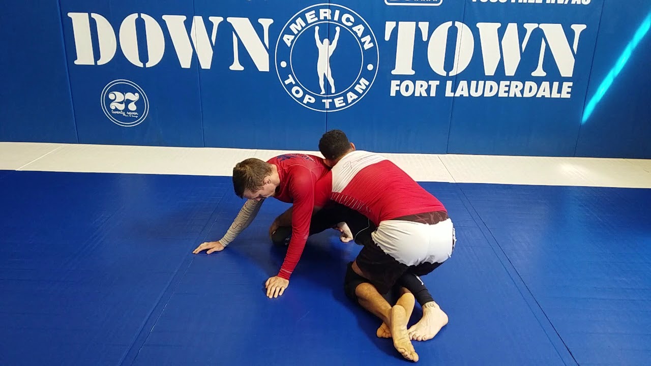 Deep half guard sweep to darce choke YouTube