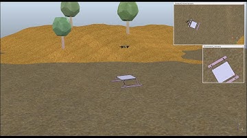 UAV-USV Simulator: VTOL manoeuvre