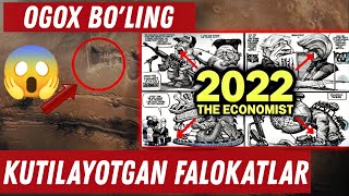 KUTILAYOTGAN FALOKATLAR. THE ECONOMIST KARIKATURA 2022. OGOX BO&#39;LING.