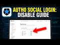 How to disable Auth0 social login providers - Full Guide
