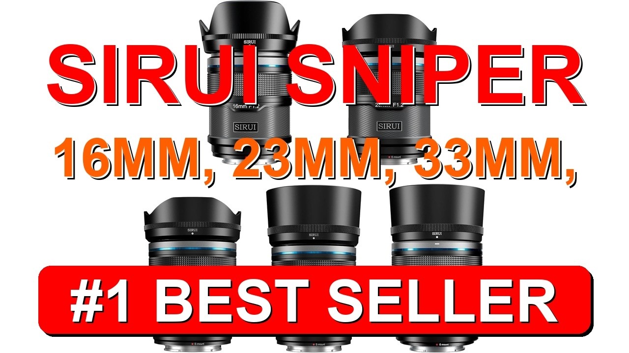 SIRUI Sniper 16mm 23mm 33mm 56mm 75mm Autofocus Lens Set F1.2 Wide - B0D8L5WJ57