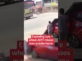 Exploding tyre wheel just misses man outside home #themirror #news