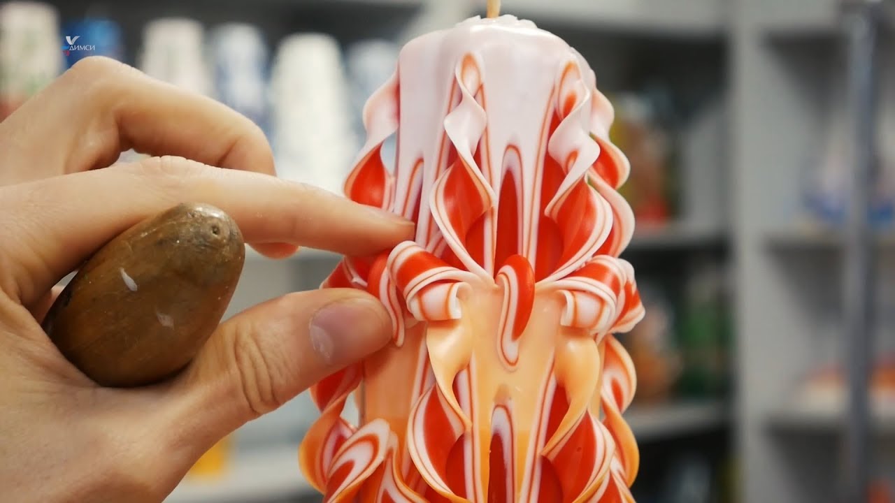 Incredible orange carved candle with your own hands business insider
