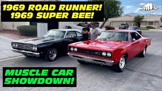 A Muscle Car Showdown! 1969 Plymouth Road Runner & Dodge Super Bee!
