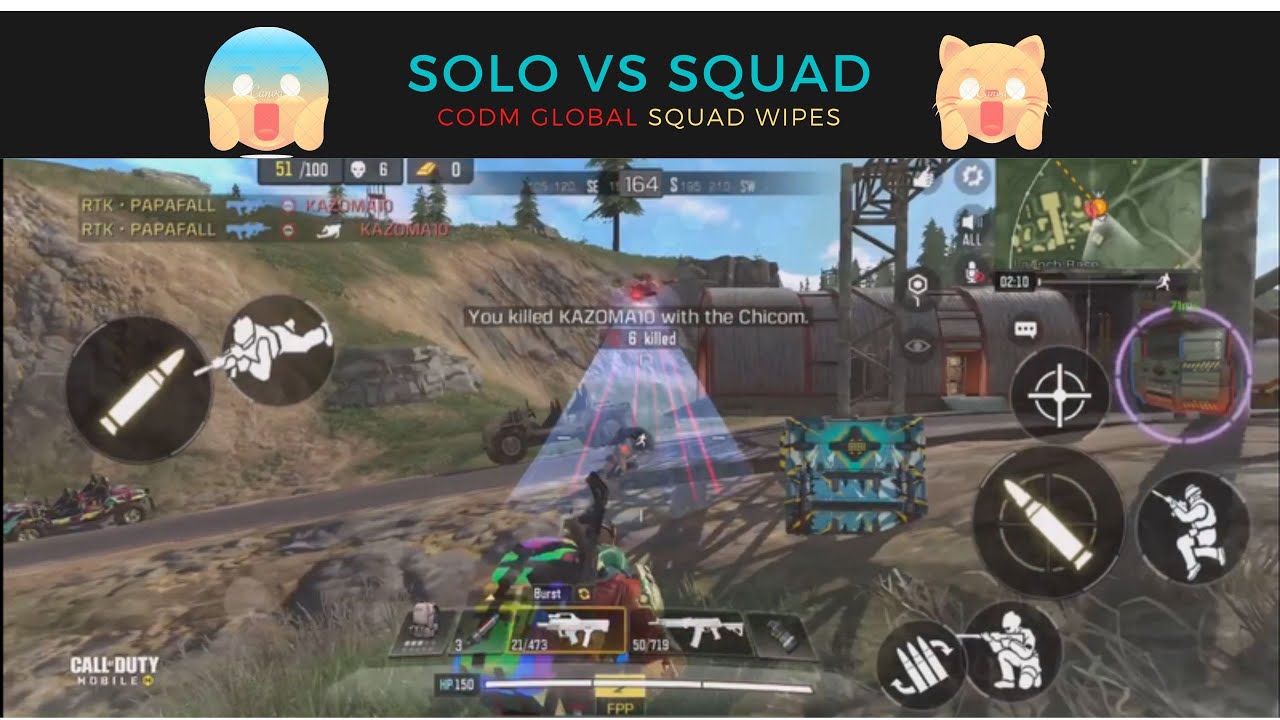 SOLO VS SQUAD | SQUAD WIPES | CODM GLOBAL | PART 1 - YouTube
