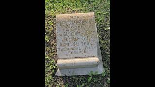 PTE. R.J. McKeen 2129517 1st MAN. Depot Batt. 3-5-38 Aged 49 Years
