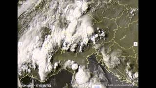 Ontwikkeling Onweersbuien Boven Alpen