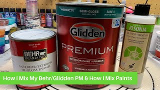 #46 How to Mix My Behr Glidden Pouring Medium | Acrylic Pour Painting | Abstract | Fluid Painting