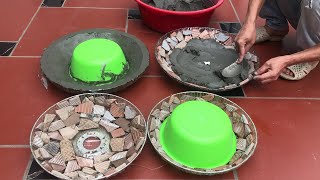 Amazing Idea - How To Make Pots From Bricks And Fan Cages